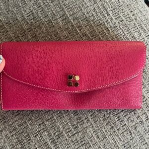 Pink Wallet with Gold Accents Kate spade